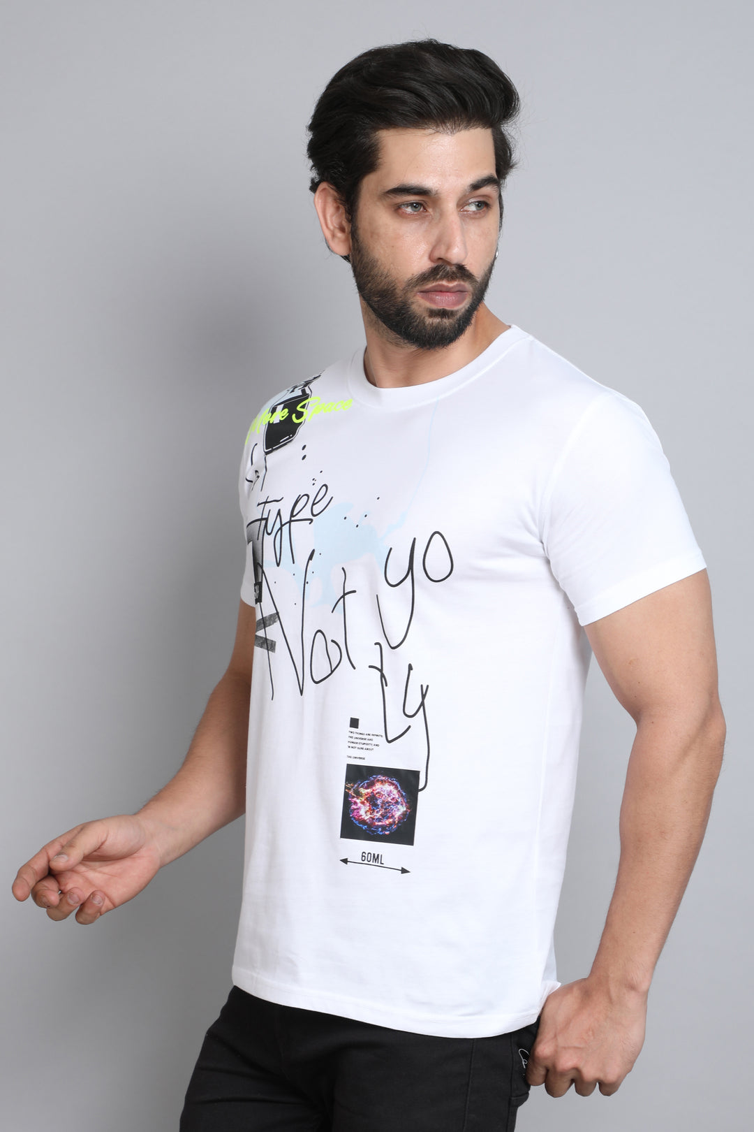 Not Your Type White Regular T-Shirt Printed