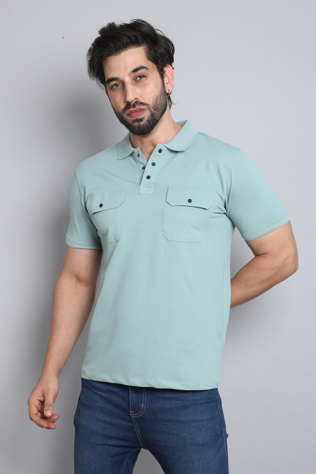 Cargo Pocket Polo T-shirts