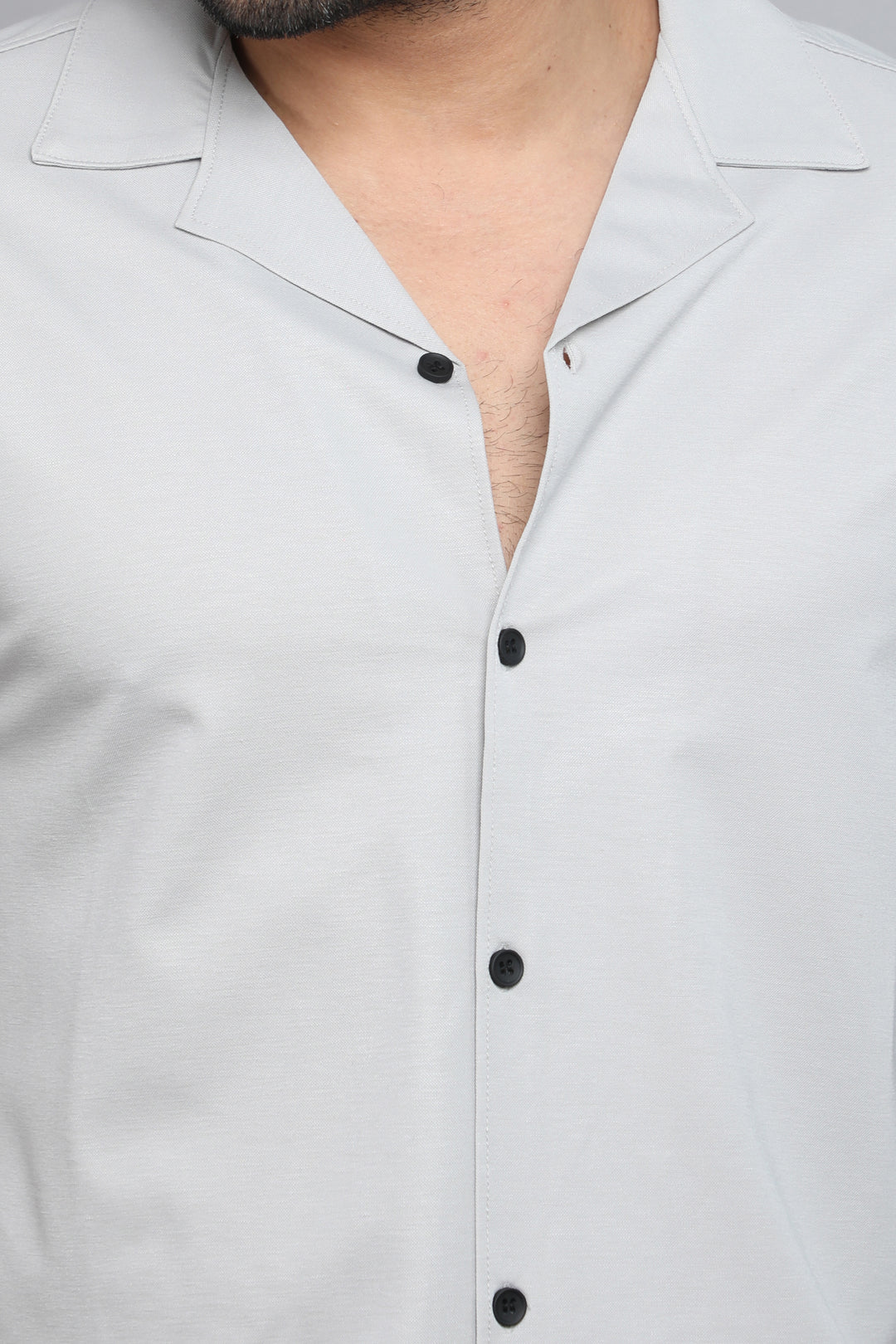 Grey Premium Tencel Fabric Half Sleeve Shirt