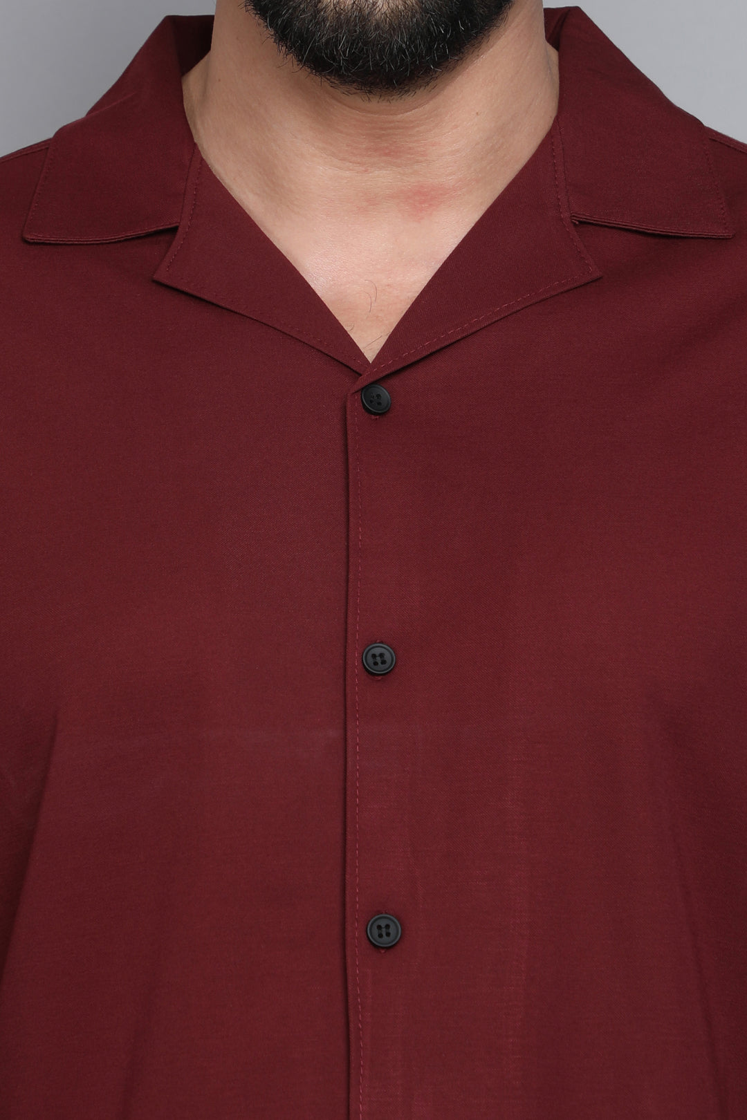 Maroon Premium Tencel Fabric Half Sleeve Shirt